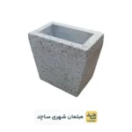 گلدان بتنی طرح الماس
