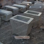 گلدان بتنی طرح الماس