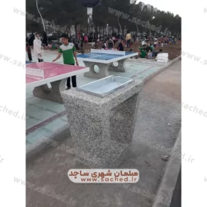 منقل یا باربیکیو بتنی و سنگی